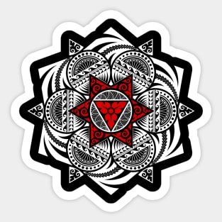 Applied thai art patterns in mandala style. Sticker